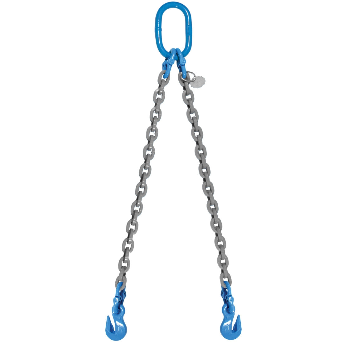 VULCAN Double Chain Slings with Grab Hooks - 9/32 Inch - Grade 120 - 15 Feet