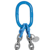 VULCAN Double Chain Slings with Grab Hooks - 9/32 Inch - Grade 120 - 5 Feet