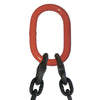 VULCAN Double Leg Mechanical Lifting Sling with Sling Hooks - 3/8 Inch - Grade 80 - 7.5 Feet