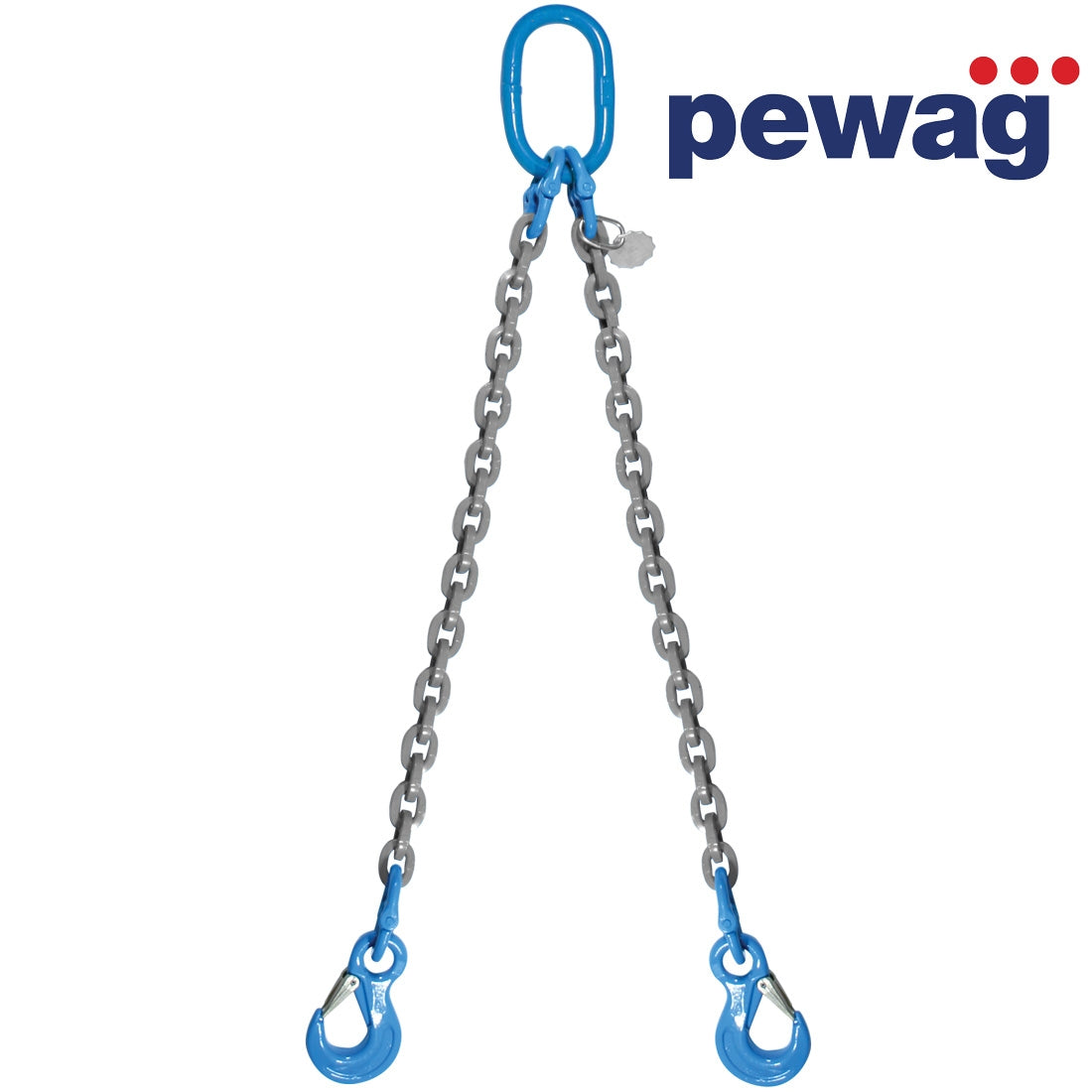 VULCAN Double Chain Slings with Sling Hooks - 9/32 Inch - Grade 120 - 10 Feet