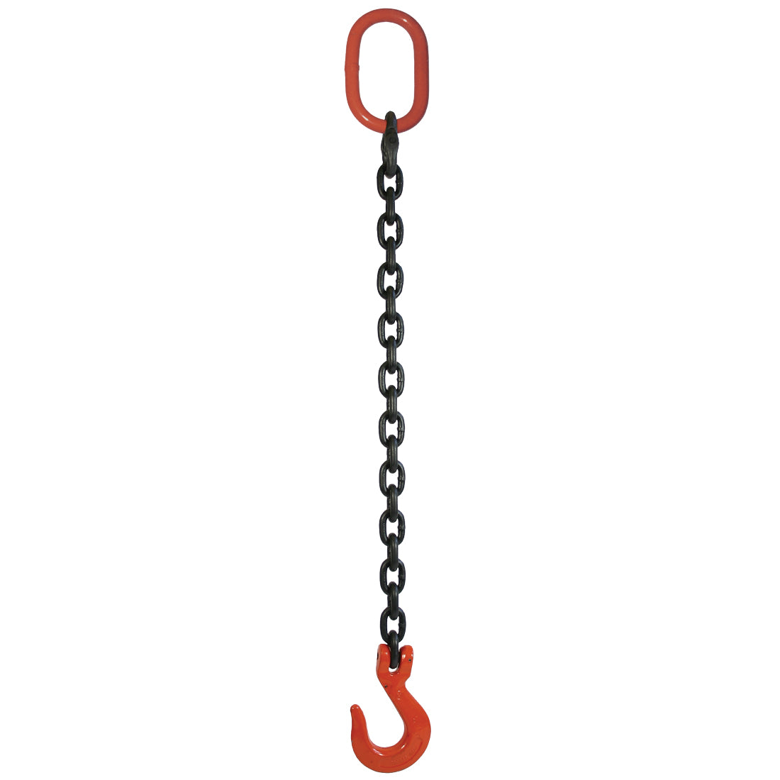 VULCAN Single Leg Mechanical Lifting Sling with Sling Hook - 3/8 Inch - Grade 80 - 7.5 Feet