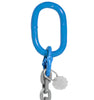 VULCAN Single Chain Slings with Sling Hooks - 9/32 Inch - Grade 120 - 5 Feet