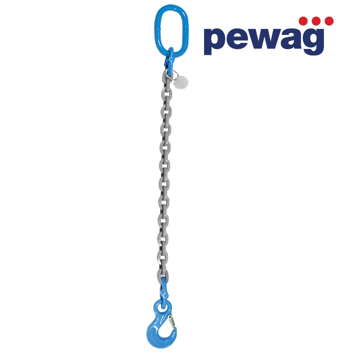 VULCAN Single Chain Slings with Sling Hooks - 9/32 Inch - Grade 120 - 5 Feet