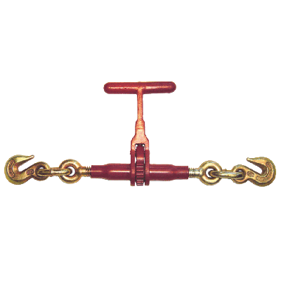 VULCAN Binder Chain with Clevis Grab Hooks - Grade 70 - 5/16 Inch x 20 Foot  - 2 Pack - 4,700 Pound Safe Working Load