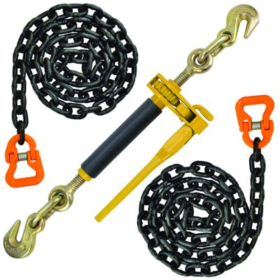 VULCAN Tow Hook - Eye Style - Grade 70 - 15 Inch - 2 Pack - 4,700 Pound  Safe Working Load - Compatible with 5/16 Inch Chain