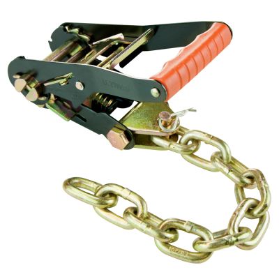 VULCAN 2 Inch Wide Handle Ratchet Buckle with Chain Tail - PROSeries - 3,300 Pound Safe Working Load