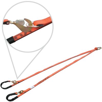 VULCAN Web Bridle with Latching Axle Strap Ends - 96 Inch - PROSeries - 3,300 Pound Safe Working Load